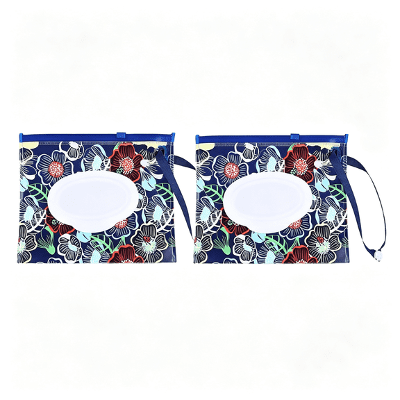 BPPEG 2Pcs Wet Wipe Dispenser, Portable Refillable Wipe Holder, Reusable Lightweight Wipes Container Case Travel Wet Wipe Pouch Wipes and Holders Products(18cm*14cm)