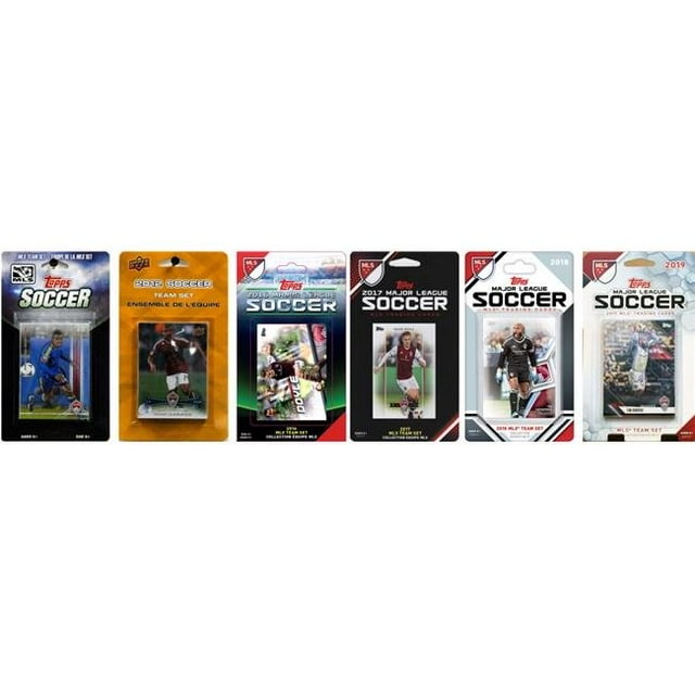 C&I Collectables RAPIDS619TS MLS Colorado Rapids Ensemble de 6 Cartes à Collectionner sous Licence Différentes