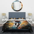 thumbnail image 3 of Designart "modern Soccer Portrait Fusion" Sports Bedding Covert Set - Soccer Multi-Color Modern Bed Set With 2 Shams, 3 of 6