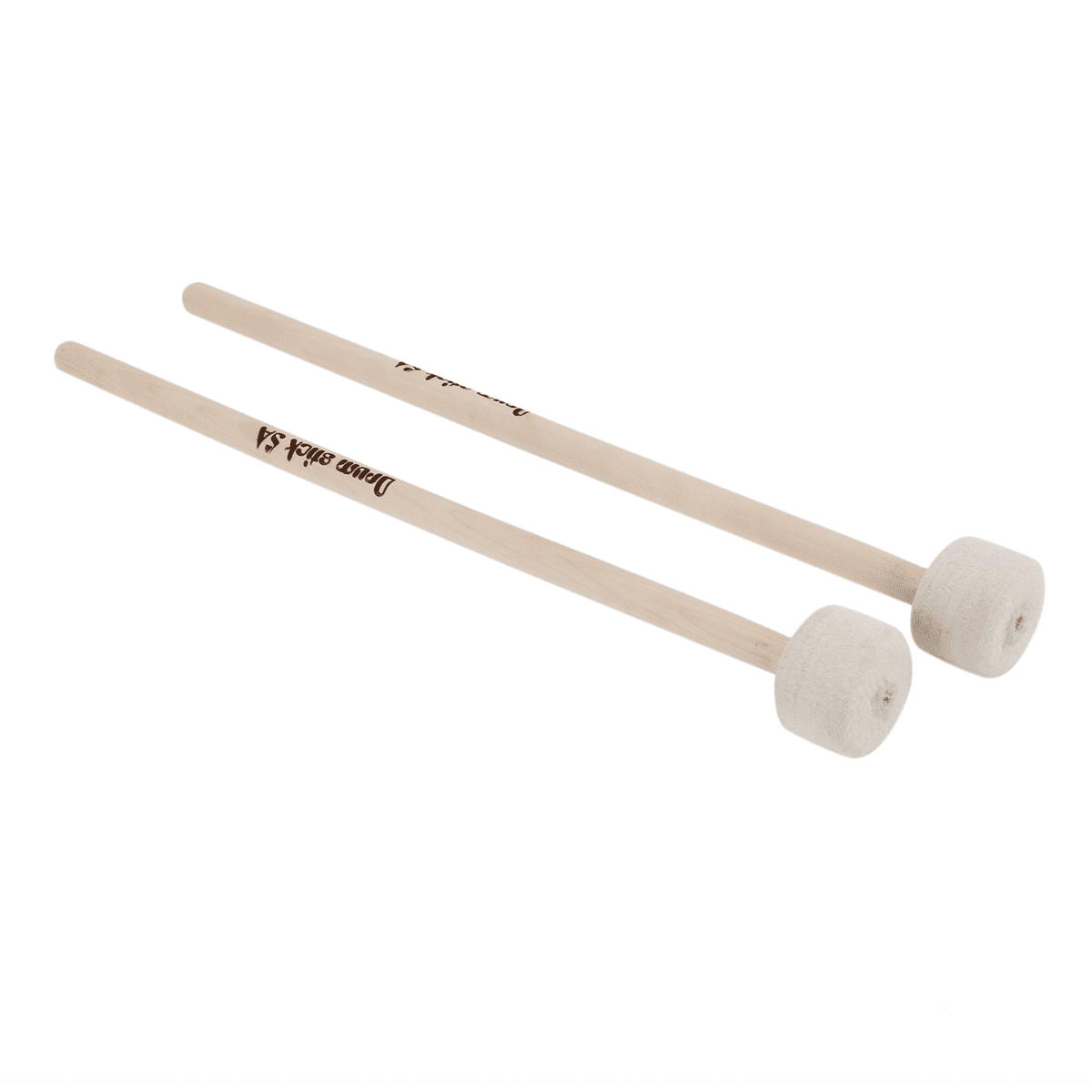 2 Pair Drum Mallet Stick Felt Mallet Timpani Stick Big Drum Hammer Timpani Mallet for Percussion Instrument
