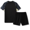 thumbnail image 5 of 2 Pack Boys' Soccer Jerseys, Quick Dry Athletic Short Sleeve V Neck T-Shirts for Youth Kids, Performance Tops Activewear Size 2XS-XL Black, 5 of 5
