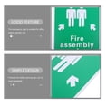 thumbnail image 3 of OUNONA Fire Assembly Point Sign Outdoor Metal Green for Safety Warning 1Pcs, 3 of 7