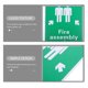 thumbnail image 3 of unbranded Señal De Seguridad Contra Incendios Verde Para Oficina De Claro Y Resistente, 3 of 8
