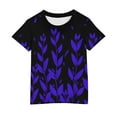 thumbnail image 6 of Frwgonr Girls T-shirts Short Sleeve T Shirts Kids Summer Tops Crewneck Basic Graphic Tees 3T-14, Purple, 6 of 6