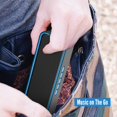 thumbnail image 4 of (azul) Altavoz inalámbrico portátil, Bluetooth 5.0 con graves estéreo 3D HiFi, batería de 1500 mAh, 12 horas de reproducción, 4 of 5