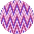 thumbnail image 1 of Ahgly Company Indoor Round Patterned Pastel Purple Pink Area Rugs, 5' Round, 1 of 6