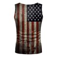 thumbnail image 4 of DPTALR T-Shirt Décontracté Sans Manches pour Homme Summer Independence Day 3D Print Numérique, 4 of 5