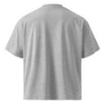 thumbnail image 2 of Organic oversized high neck t-shirt  (Heather Grey, L), 2 of 4