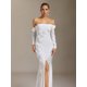 thumbnail image 4 of Vestido Bellabarnetten Nerlii Flower Maxi con hombros descubiertos, 4 of 7
