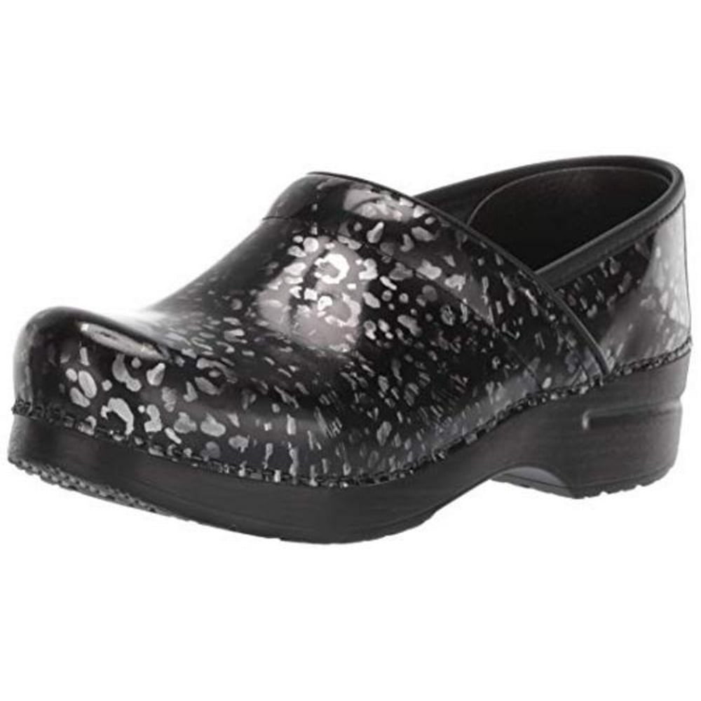 Dansko - Dansko Women's Professional Clog, Pewter Leopard Patent, Size 10.0 - Walmart.com