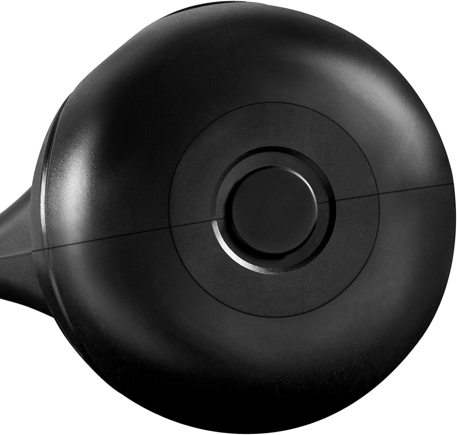 LEHOME 25lbs Kettlebell Weight w/HDPE Coated & Wide Flat Base, Kettle Bell Weights w/Ergonomic Handle for Home Gym Fitness Workout Bodybuilding Weight Lifting, Black