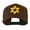 Brown, variant on Jewish Star of David Embroidered Cap - Brown OSFM