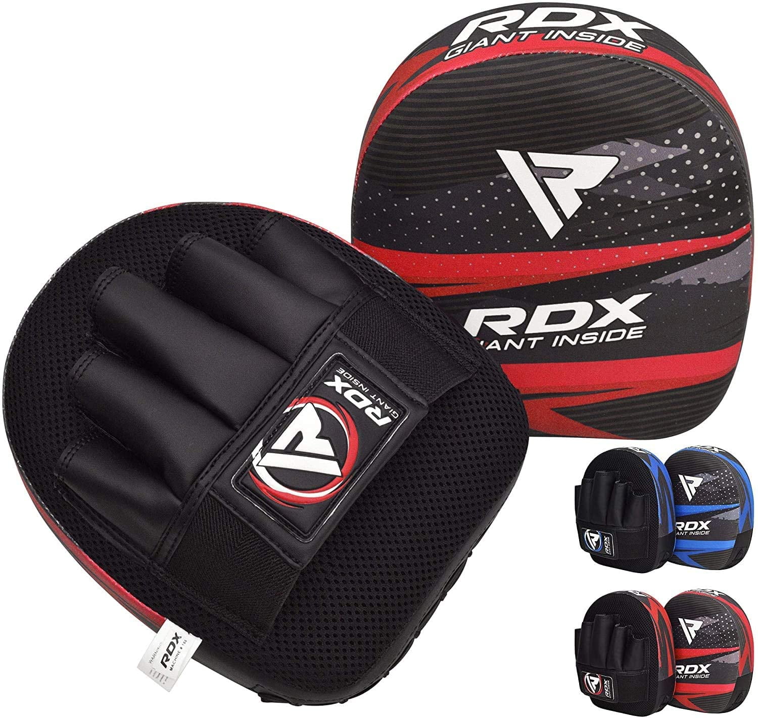 RDX Kids Boxing Pads Focus Mitts Martial Arts Kickboxing and Karate Training Maya hide leather Curved Junior Hook and Jab Target Hand Pads Muay Thai Great for Youth MMA Coaching Strike Shield