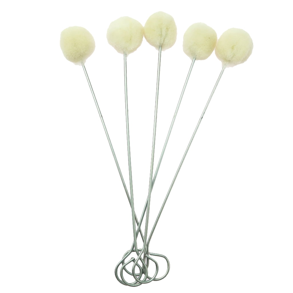 HOMYL 100Pcs Leather Craft Wool Leather Dye Dauber & Finish Applicator Tools 5.9 inch
