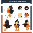 thumbnail image 2 of DolliBu Sitting Crow Stuffed Animal with Basketball Plush - Soft Huggable Crow, Adorable Playtime Plush Toy, Cute Wildlife Bird Gift, Basketball Plush Animal Toy for Kids and Adults - 9.5 Inches, 2 of 6