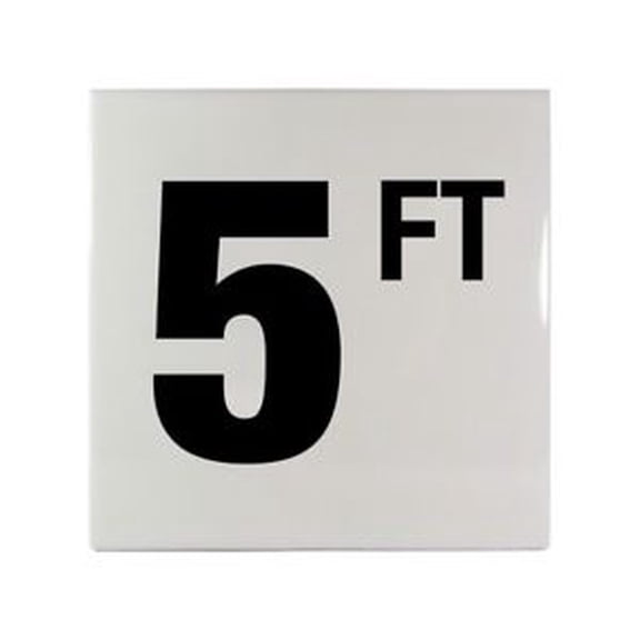 Inlays C610050 6" x 6" 5 FT Printed Smooth Ceramic Tile