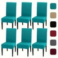 thumbnail image 2 of 6-Pack Premium Stretch Dining Chair Covers – Elastic Slipcovers for Home, Office, Weddings & Hotel Décor, Furniture Protectors for Kitchen & Living Room, Thick 160gsm Fabric, 2 of 23