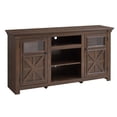 thumbnail image 5 of DEALTOPS Farmhouse TV Stand with Spacious Cabinets, Console Table with Adjustable Shelves for TVs Up to 65'', Espresso, 5 of 8