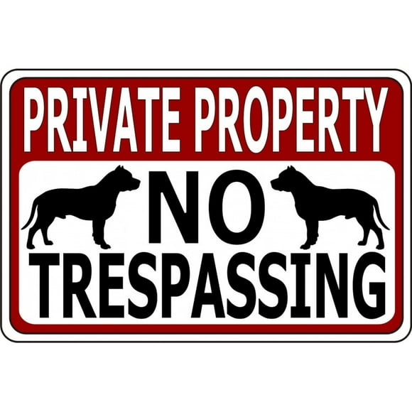 Private Property No Trespassing With Dogs Photo Parking Sign