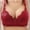 Wine, variant on Samickarr Wireless Minimizer Bras for Women Full Coverage Gathered Up Lingerie Wirefree Comfort Breathable Minimizer Bralettes Adjustable Shoulder Strap Daily Bras