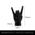 thumbnail image 3 of CarpNettore Rock Hand Gesture Reindeer Statue Hand Sign Elk Sculpture Creative Finger Deer Ornament Sculpture for Apartment Bedroom Restaurant Living Room Office Farmhouse Decor, 3 of 8