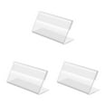 thumbnail image 2 of Decodeary 50x Transparent Business Card Holder Addition To Office Accessories Transparent As Shown 3Set, 2 of 6