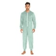 thumbnail image 2 of IAUYY Unisex Adult Onesie Pajamas Ultra-Soft Crystal-Soft Fabric, Halloween Adult Onesie Pajamas Adults,With a Zipper Plus Size Onesie Pajamas, Negative Space, 2 of 7
