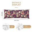 thumbnail image 3 of Honeii Skull rock music record Print Long Body Pillowcase 20x54 in,Body Pillow Cover with Zipper,Large Body Pillowcase,Soft Bed Decorative, 3 of 7