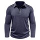 thumbnail image 4 of pstuiky camisa de manga larga para hombre, Camiseta deportiva informal, versátil y de color liso con botones y solapa de manga larga para hombre Tops de talla grande para hombre m, 4 of 6