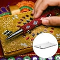 thumbnail image 4 of 50uds Coser Acrílico Irregular Espejo Pieza Bricolaje Espejadas Imitación Diamante Espejo Cuentas para Noche Vestidos Tela Prenda Plata 29x10mm, 4 of 5