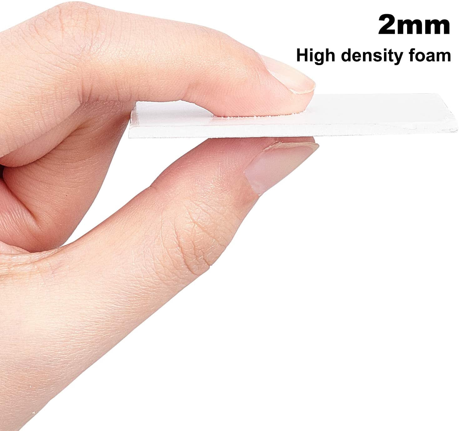 10PCS Self Adhesive Backed Foam Sheet 12x8 Inch White Nonslip EVA Foam Pad Mat with Double Adhesive Back for Furniture Doors 2mm Thick