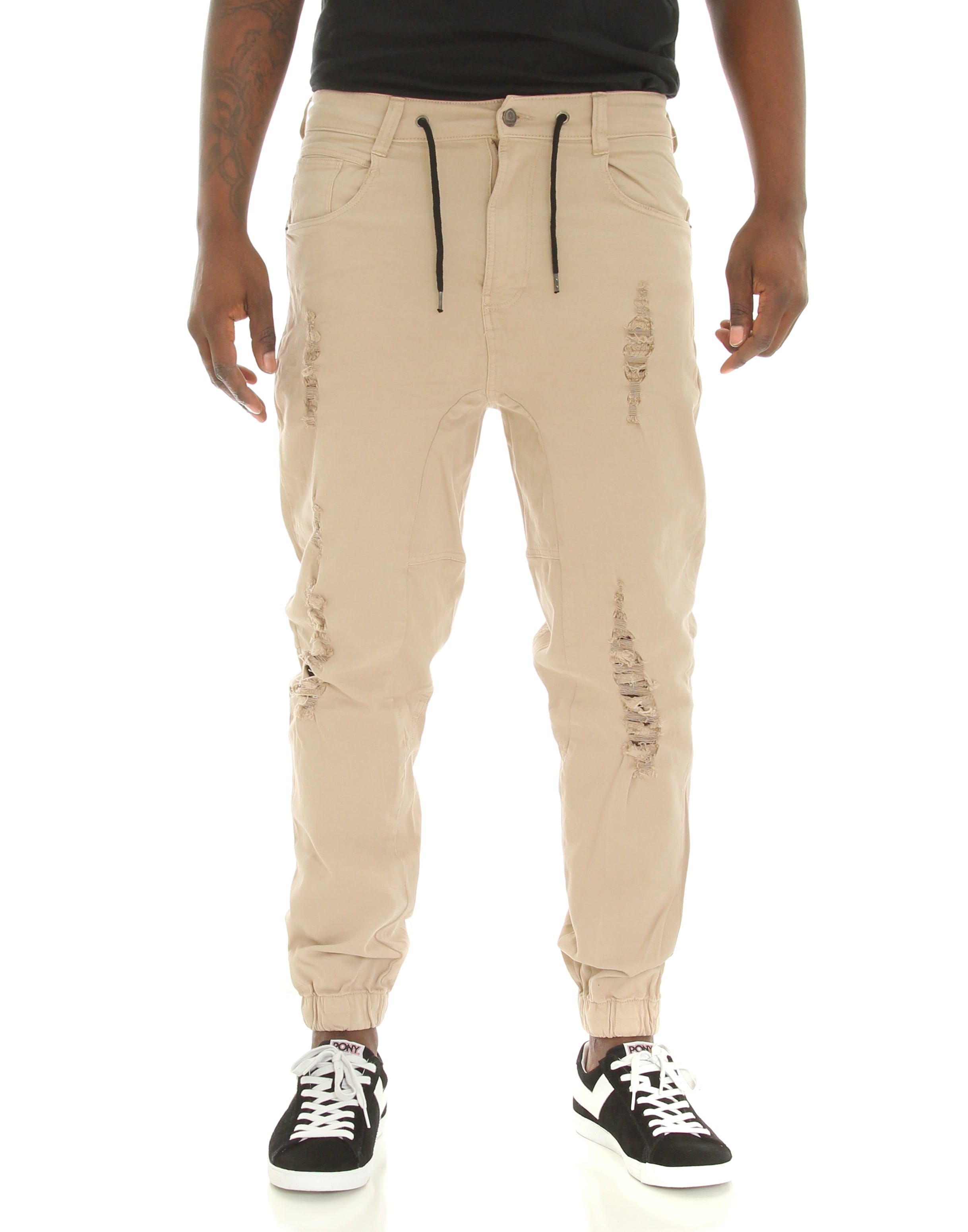 ripped jogger pants