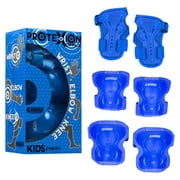 Crazy Skates Protexion Protective Gear Set for kids -  Includes Knee, Elbow and Wrist Pads - Blue