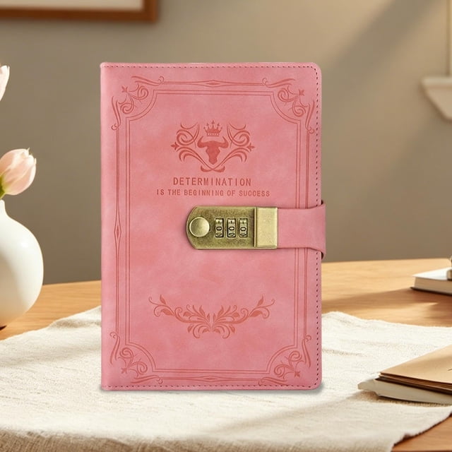 EGNMCR A5 Vintage Notebook Thick Personalized Student Journal Stationery Notebook Business Notepad Paper Password Book