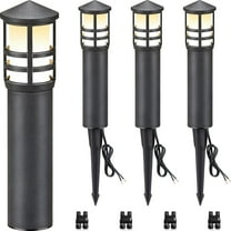 SUNVIE Low Voltage Pathway Light 3W 3000K LED Landscape Bollard Path Lighting Outdoor for Yard