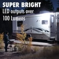 thumbnail image 3 of Lumitronics RV 12V LED Exterior Porch Light with On/Off Switch - Removable Clear & Amber Lenses (White), 3 of 5