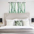 thumbnail image 3 of Green Weeping Eucalyptus Kitchen Curtains Window Panels, Spring Summer Country Leaves Insulated Window Treatment Curtain, Grommet Curtains for Bedroom/Living Room/Bathroom, 2 Piece 42"Wx54"L, 3 of 8