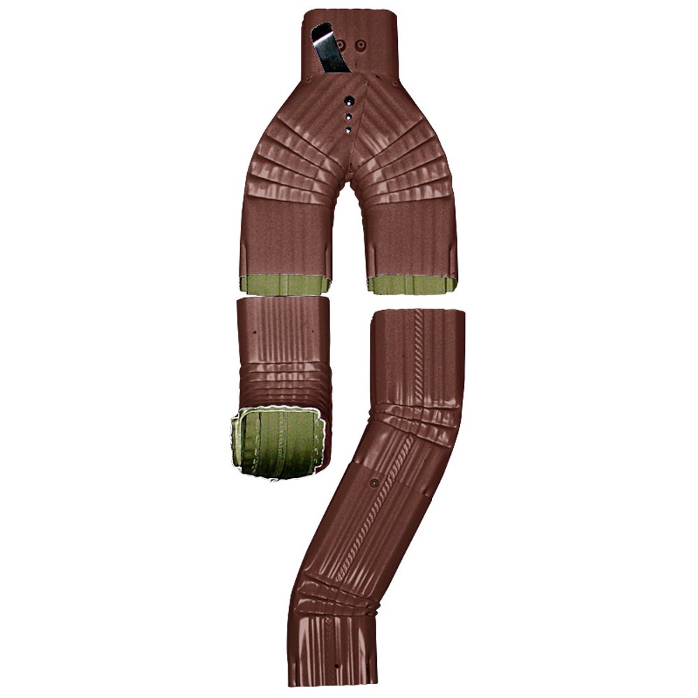 Aquabarrel Inline Downspout Diverter (3x4, Royal Brown)