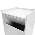 thumbnail image 6 of Commercial Trash Can Cabinet, Trash Receptacle for Indoor, Outdoor Home, Office, Restaurant, 30L/27.24Qt (Silver), 6 of 7