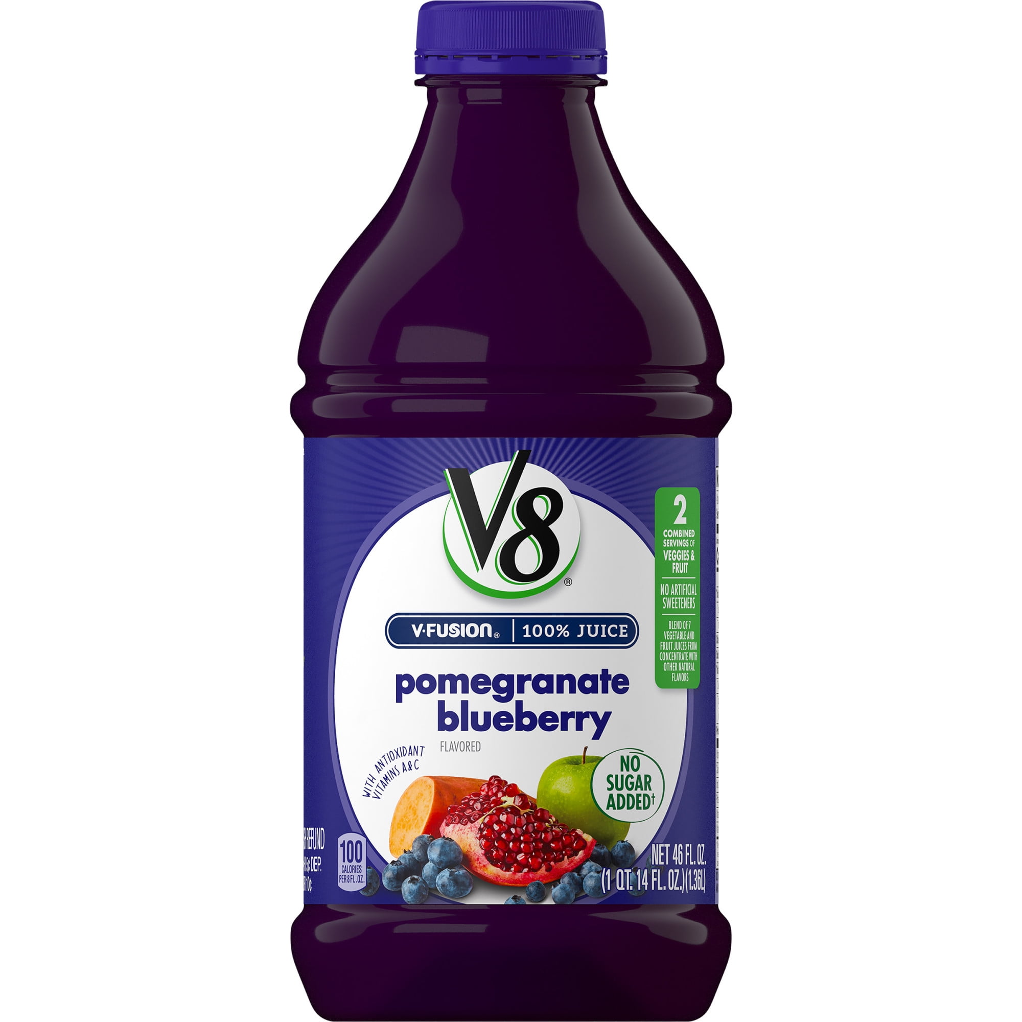 (6 Pack) V8 Pomegranate Blueberry, 46 oz.