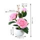 thumbnail image 3 of Lámpara de rosa Lámpara de mesa LED Luz nocturna luminosa de flor artificial de rosa • Decoración romántica del dormitorio Acento • Iluminación ambiental acogedora Regalo para la esposa, 3 of 7
