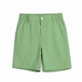 thumbnail image 4 of Hurxie Mens Stretch Golf Shorts with Pockets 7 Inch Inseam Lightweight Dress for Hiking Work Casual Green,3XL, 4 of 7