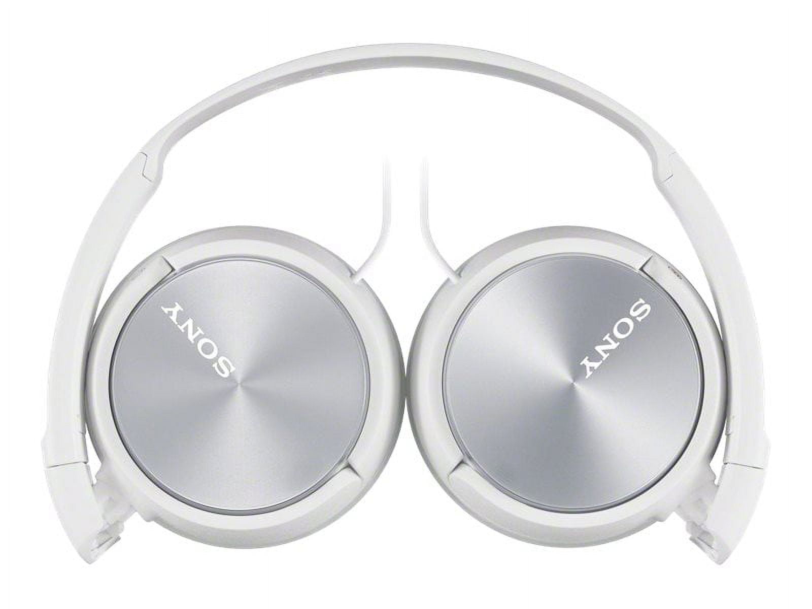 Sony MDR-ZX310AP - ZX Series size with mic - full - 3.5 mm white headphones - jack wired - 