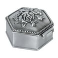 thumbnail image 4 of Metal Jewelry Box, 3D Embossment Trinket Storage Box Hand Crafted Mini Vintage European Style Exquisite  For Dressing Table For Jewelry For Earring, 4 of 7