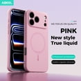 thumbnail image 2 of for iPhone 17 Pro Max Magnetic Case, Compatible with Mag-Safe, Soft Anti-Scratch Microfiber Lining, Slim Liquid Silicone Shockproof Protective Phone Cover for iPhone 17 Pro Max, Pink, 2 of 7