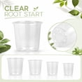 thumbnail image 2 of Clear Plastic Seedling Nursery Pots with Drainage Holes, Transparent Plant Starter Pots for Root Observation and Growth Use, 2 of 7
