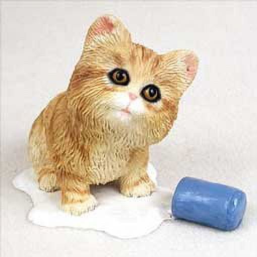 Orange Tabby Cat Spilled Milk Collectible Figurine - My Kitty Collection