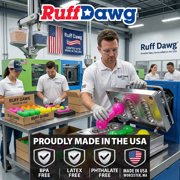 Ruff Dawg Crunchy Weenut Small 4.75” – (1 pc) Assorted Colors – Loud Crinkle Rubber Fetch Toy for Small Dogs – Ruff Flex Shell