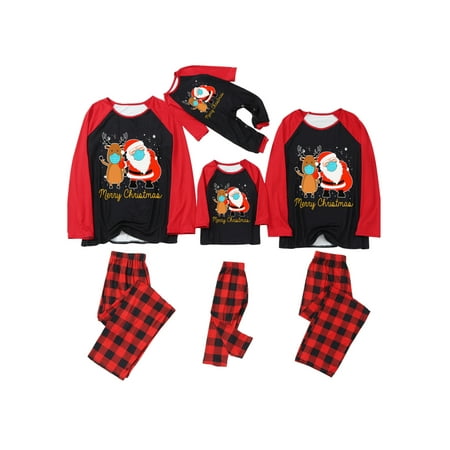 

Matching Family Christmas Pajamas Set Santa Boys Girls Womens Mens Sleepwear Holiday PJ Sets Pajamas