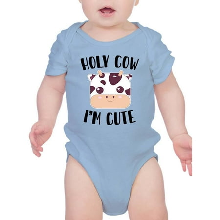 

Holy Cow I m Cute Bodysuit Infant -Smartprints Designs 12 Months